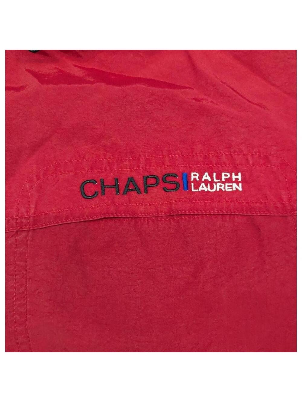 Vintage 90s Chaps Ralph Lauren Red Heavy Anorak Jacket - Picture 4 of 7